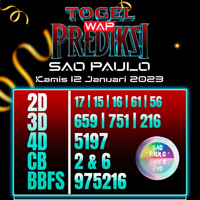 PREDIKSI TOGEL SAO PAULO
