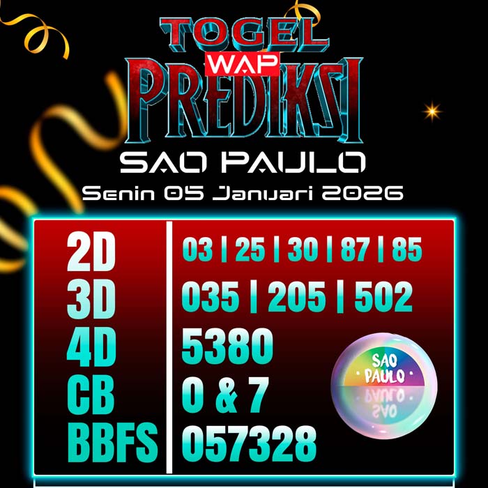 PREDIKSI TOGEL SAO PAULO