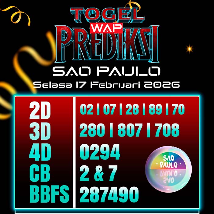 PREDIKSI TOGEL SAO PAULO